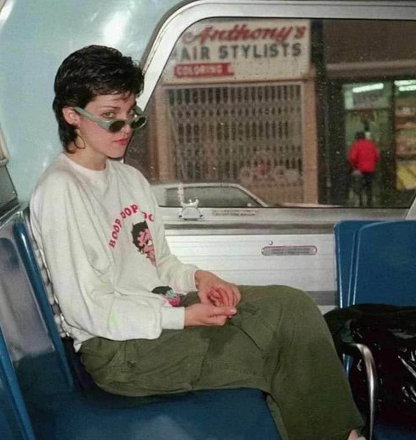 madonna 1979 bus - Boop Dop Anthony's Air Stylists Coloring